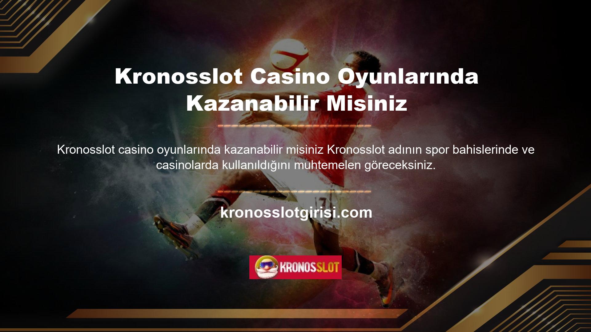 Spor bahislerinde bilindiği gibi Kronosslot casino oyunlarında da kazanmak mümkün olduğundan kazanma sorunu doğrudan casino ile ilgilidir