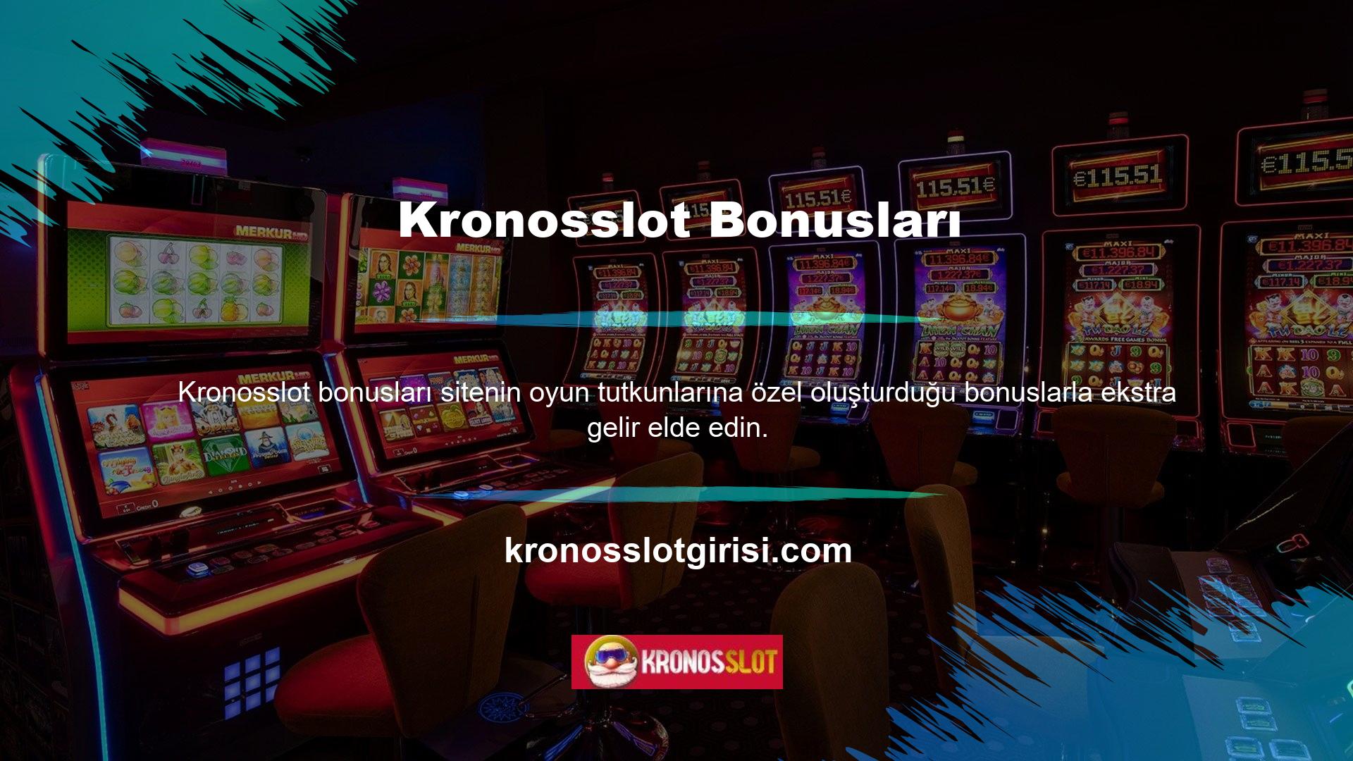 En iyi bonus seçeneklerinden yararlanmak istiyorsanız Kronosslot bonus talebinde bulunabilir ve sunulan olanaklar hakkında daha fazla bilgi edinebilirsiniz