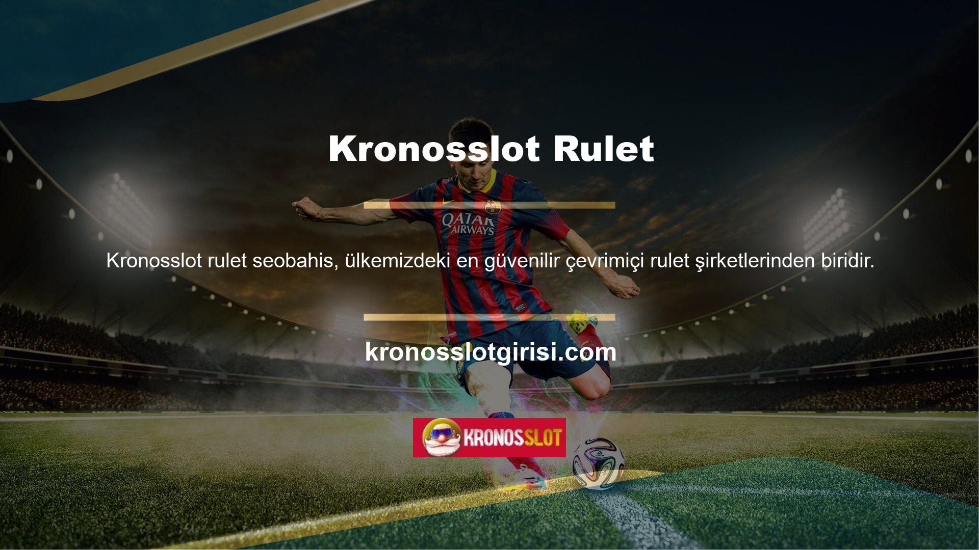 Kronosslot, Türkiye’deki tüm rulet oyunlarıyla ilgilenen bahis camiasını seven ve çeken kuruluşlardan biridir